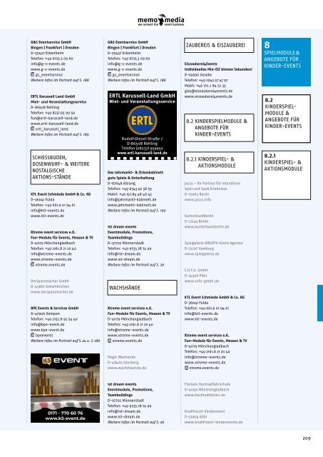 Eventbranchenbuch 2024 - Spielmodule & Angebote für Kinder-Events