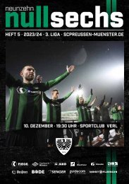 nullsechs Stadionmagazin - Heft 5 2023/24