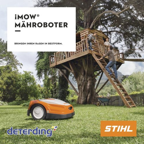 STIHL Mähroboter-Broschüre iMOW RMI 422 / RMI 422 P von Deterding