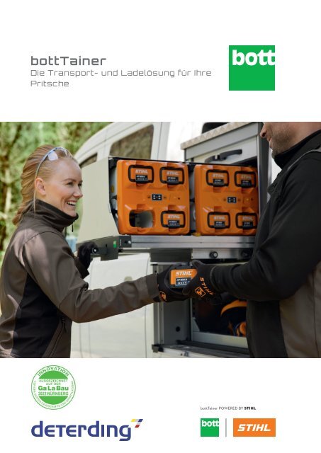 bottTainer - Die Transport- und Ladelösung für STIHL Akkus - jetzt bei Deterding