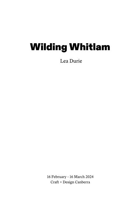 Wilding Whitlam Exhibition Catalogue (2)