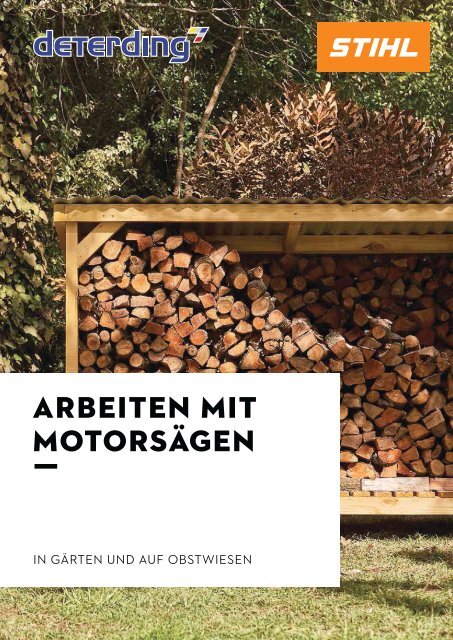 STIHL Broschüre Arbeiten mit Motorsägen