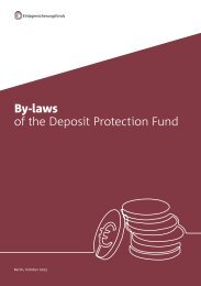 By-laws of the Deposit Protection Fund
