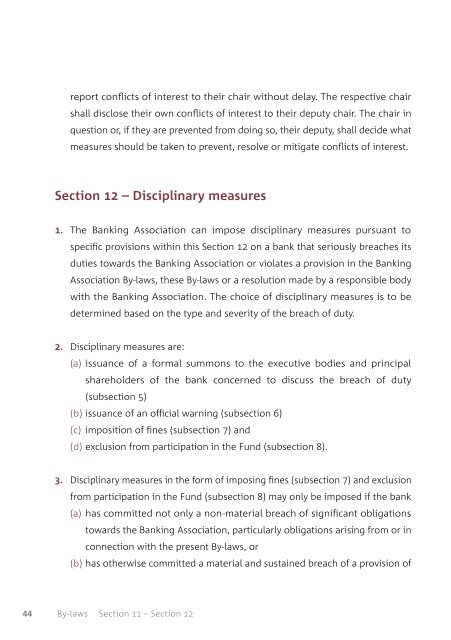 By-laws of the Deposit Protection Fund