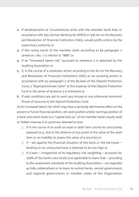 By-laws of the Deposit Protection Fund