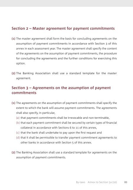 By-laws of the Deposit Protection Fund