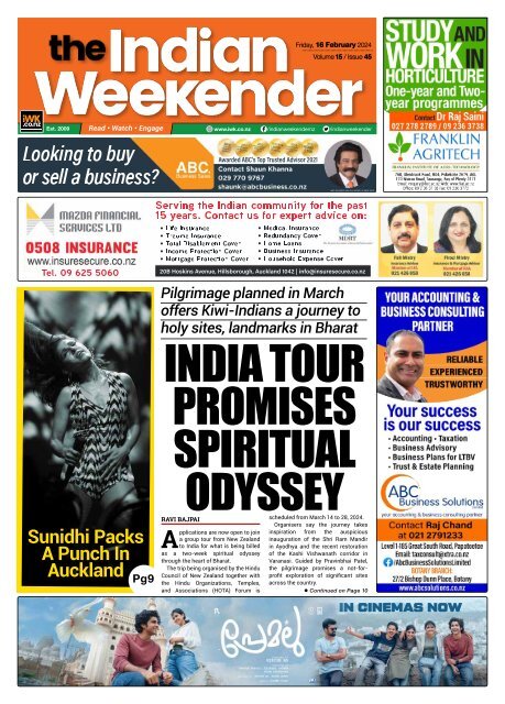 February 16, 2024, The Indian Weekender