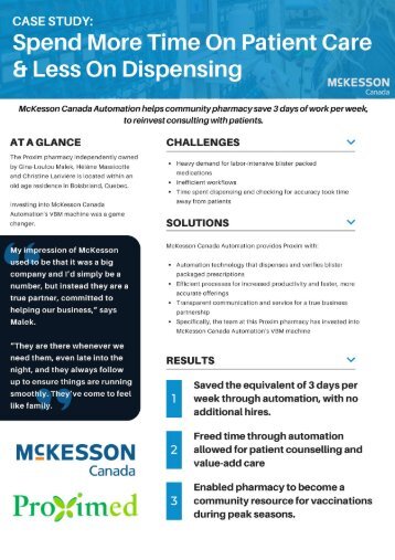 Case Study: Spend More Time On Patient Care & Less On Dispensing