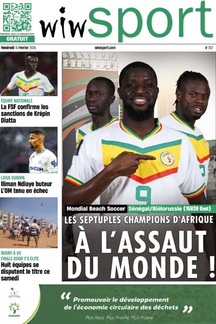 Journal wiwsport n357 - 16 février 2024