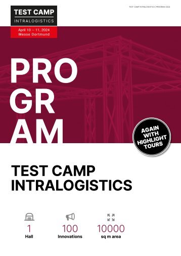 Programm TEST CAMP INTRALOGISTICS 2024