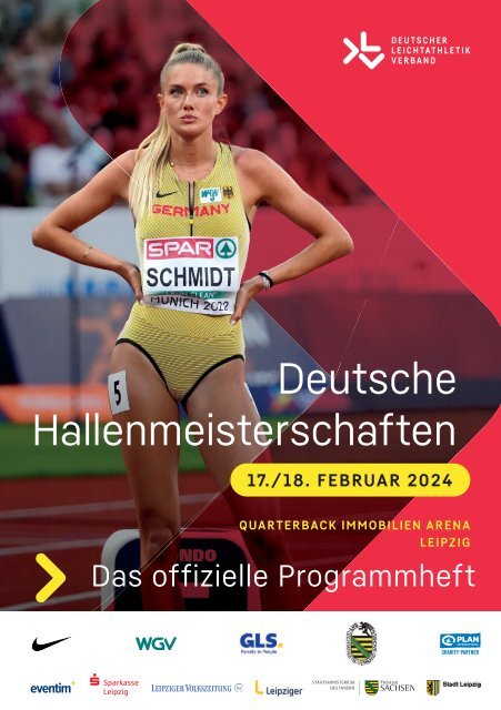 Das Programmheft zu den 71. Deutschen Leichtathletik-Hallenmeisterschaften in Leipzig