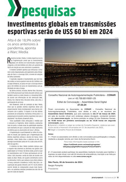 edição de 19 de fevereiro de 2024