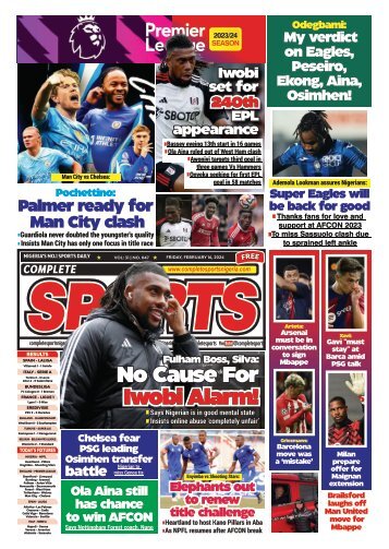 COMPLETE SPORTS - SATURDAY, FEB 17, 2024