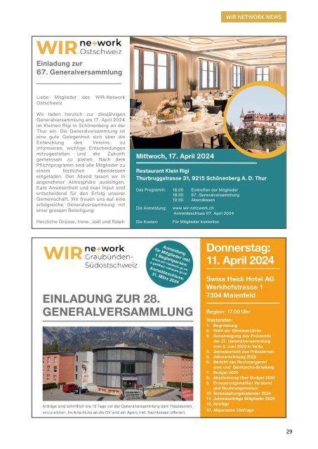 WIR ONLINE MAGAZIN vom 19. Februar 2024 (Reminderausgabe)