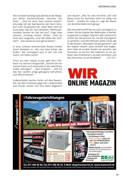 WIR ONLINE MAGAZIN vom 19. Februar 2024 (Reminderausgabe)