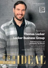 PREVIEW • Thomas Locker • Locker Business Group • Unternehmer des Monats • Orhideal Juni 2024