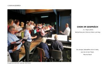 Chor im Gespräch FOLGE 21