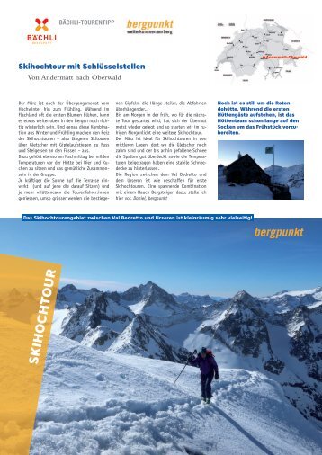 Tourentipp 03.2024 - Skihochtour mit Schlüsselstellen