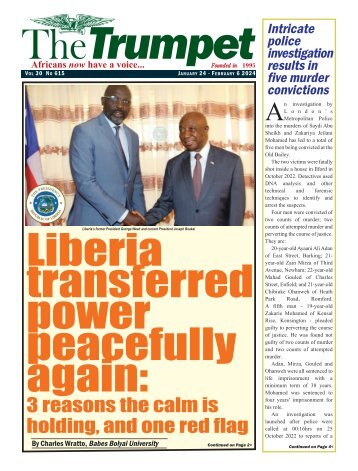 The Trumpet Newspaper Issue 615 (January 24 - February 6 2024)