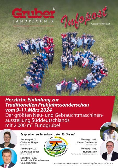 Gruber Landtechnik Infopost Ausgabe 84, März 2024