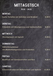 Mittagstisch Mönchenholzhausen - KW 08