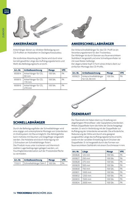 ProOne Trockenbaubroschuere 2024