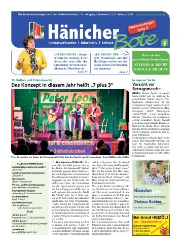 Hänicher Bote | Februar-Ausgabe 2024