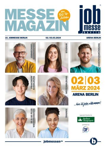 Das MesseMagazin zur jobmesse berlin 2024