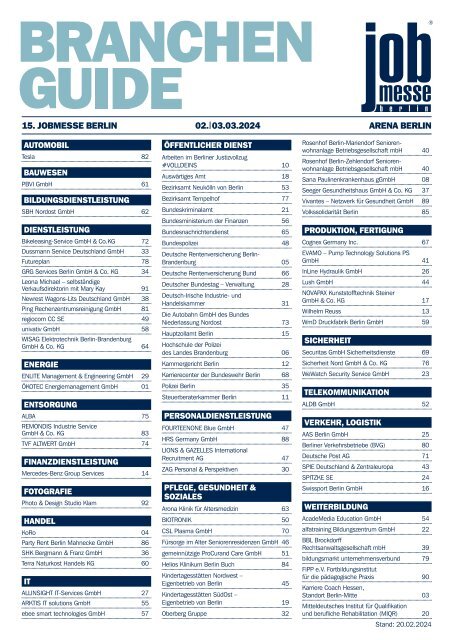 Das MesseMagazin zur jobmesse berlin 2024