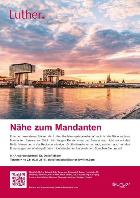 Die Wirtschaft Köln - Ausgabe 01 / 24