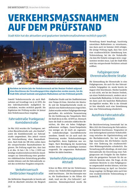 Die Wirtschaft Köln - Ausgabe 01 / 24