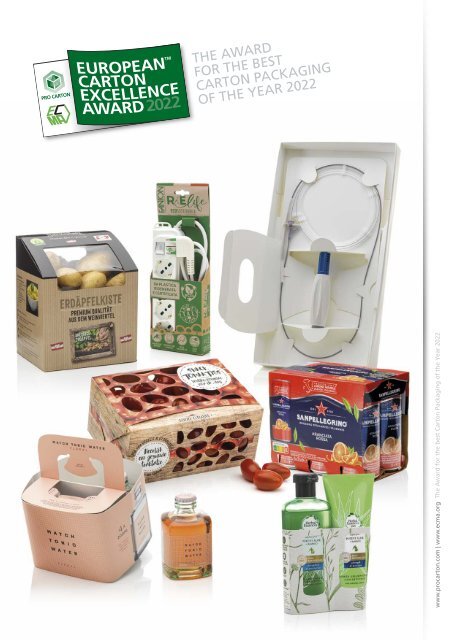 Carton Awards Brochure 2022 – European Carton Excellence Award (ECEA), Pro Carton Young Designers Award (PCYDA) and Pro Carton Student Video Award (PCSVA)