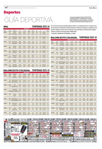 Guía Deportiva 20-02-2024