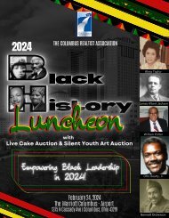 The Columbus Realtist Association Presents Their 2024 Black History Month Luncheon With Live Cake Auction & Silent Youth Art Auction