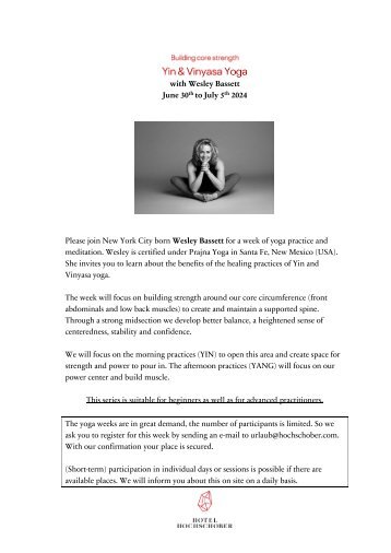 HS Programm_Wesley Bassett_Yin Vinyasa Yoga_Jul2024_eng