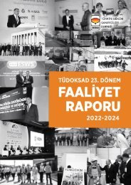 TÜDÖKSAD 23. Dönem Faaliyet Raporu 2022-2024