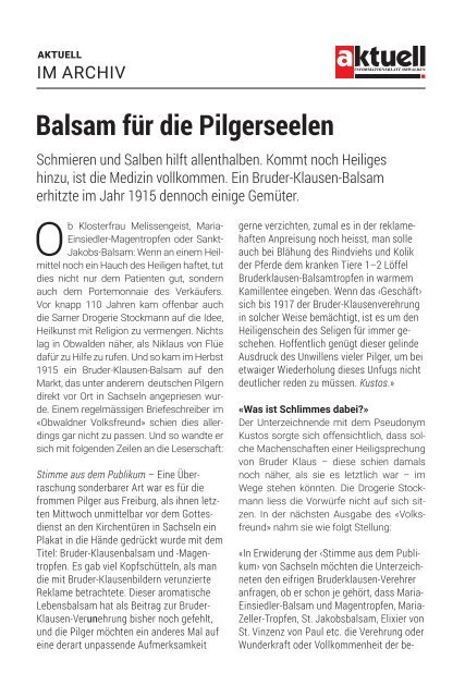 Balsam für die Pilgerseelen Einzelseiten