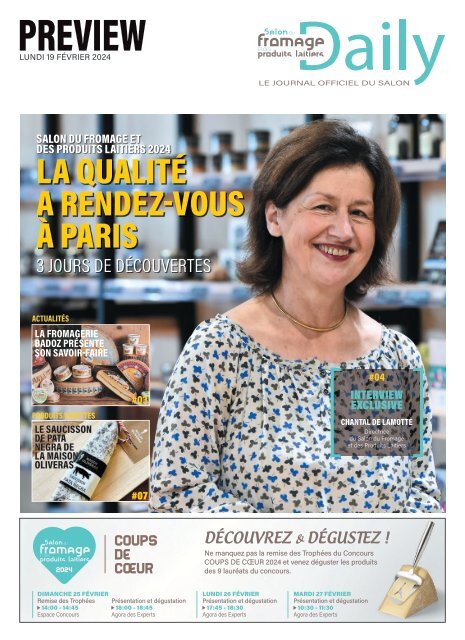 Salon du Fromage et des Produits Laitiers 2024 - Edition PREVIEW