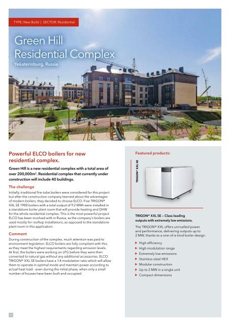 ELCO Case Study Booklet Condensing Gas Boilers