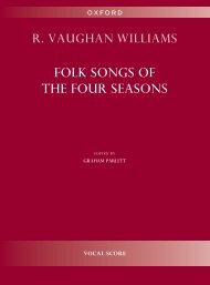 Vaughan Williams Folk-songs for the four Seasons VS