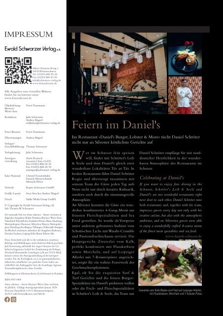 »feine adressen – finest« – Bremen Edition IV/2023