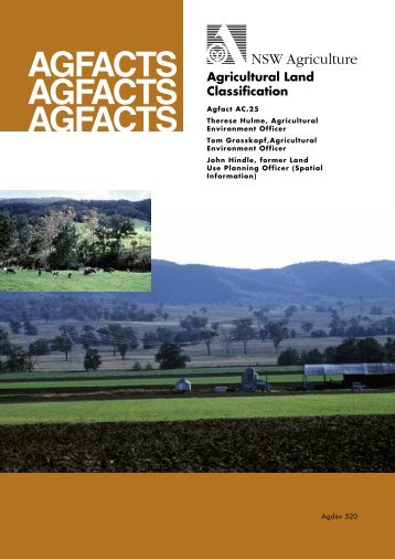 Agricultural land classification - NSW Department of Primary Industries