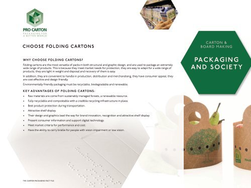 Pro Carton Fact File – Module 1 – Packaging and Society