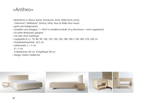 Betten von Hubert Feldkircher aus Zirbe und Weißtanne und vielen weiteren Holzarten