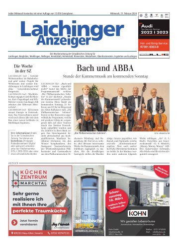 21.02.2024 Laichinger Anzeiger