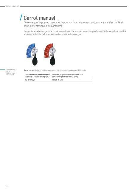 636KAT004F VBM Tourniquet Garrots et Perfusion à Pression