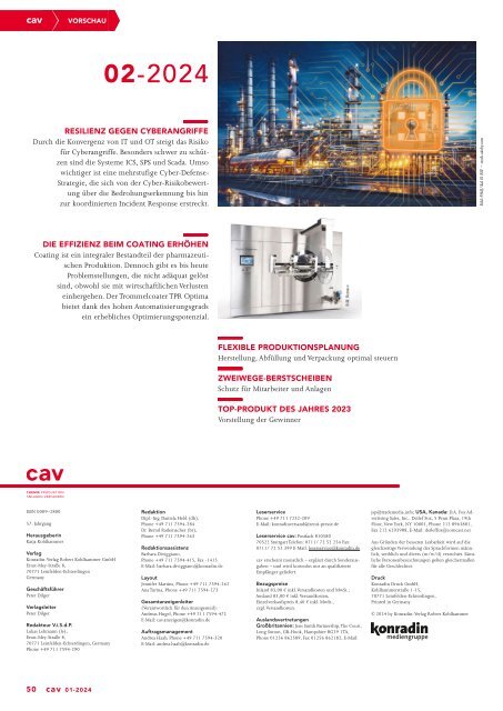 cav_2024-001_144cav – Prozesstechnik für die Chemieindustrie 01-2024