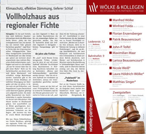 altlandkreis - Das Magazin für den westlichen Pfaffenwinkel Ausgabe März-April 2024