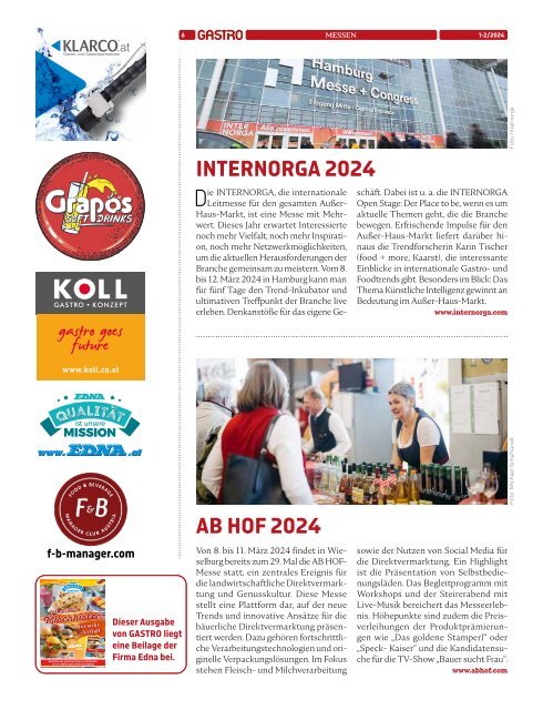 GASTRO das Fachmagazin 1-2/24