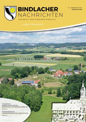 Bindlacher Nachrichten - Ausgabe 24.02.2024